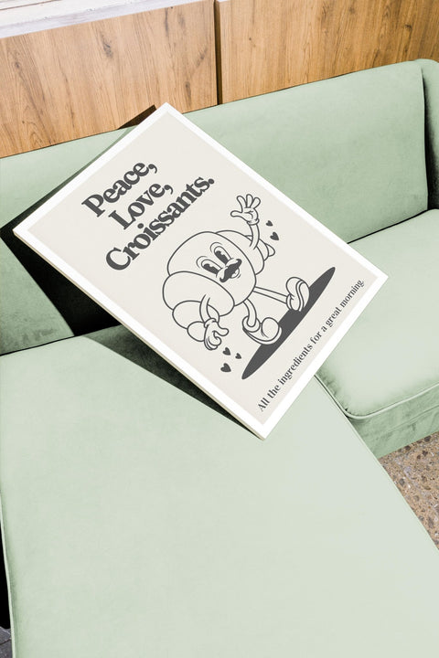 Peace, Love & Croissants - FrenzyFrame