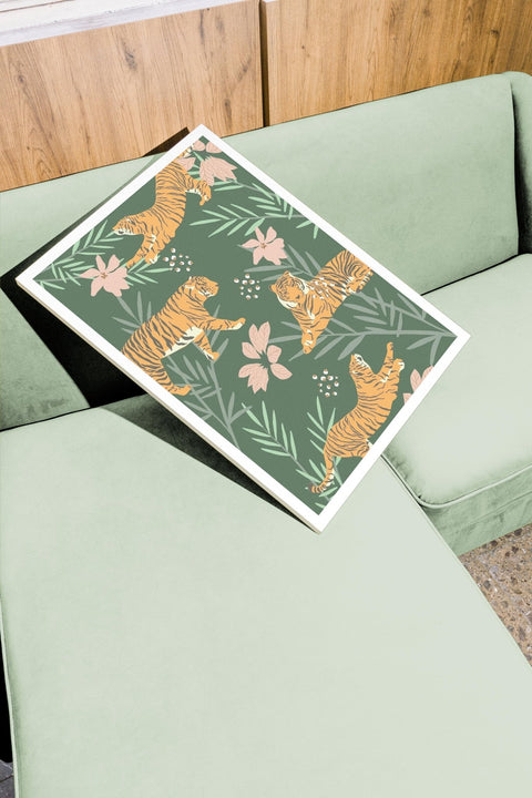 Tigers in Bloom - FrenzyFrame