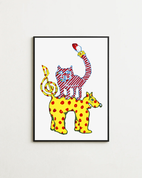 Cat on Spots - FrenzyFrame