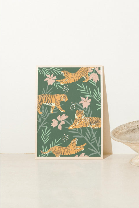 Tigers in Bloom - FrenzyFrame