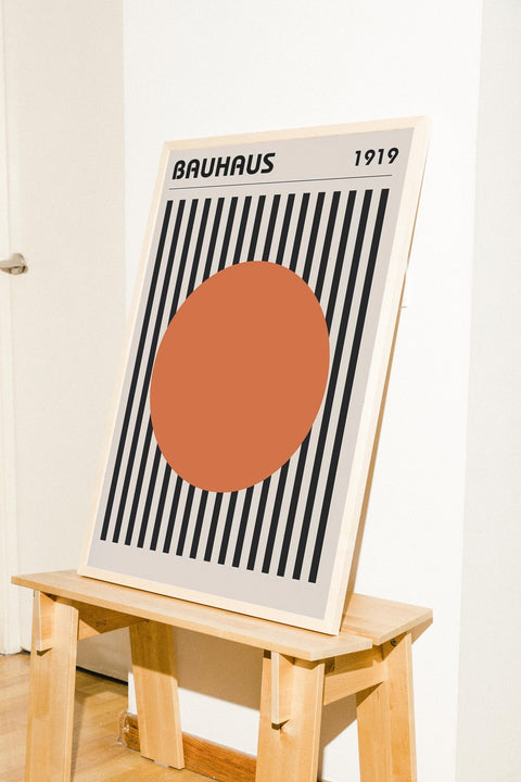Bauhaus 1919 Orange - FrenzyFrame