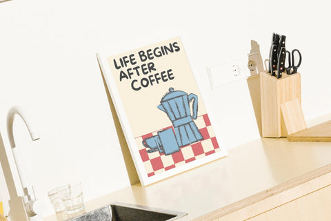 Life Begins After Coffee - FrenzyFrame