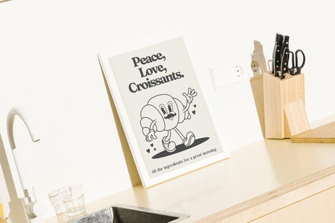 Peace, Love & Croissants - FrenzyFrame