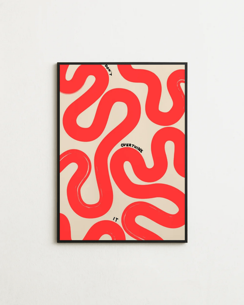 Overthinkin’ in Red - FrenzyFrame