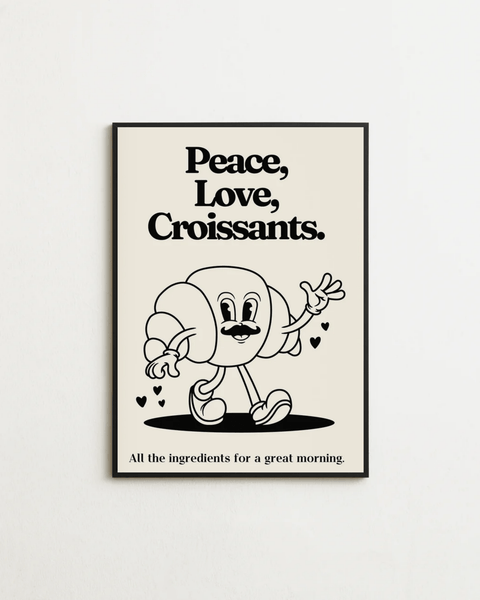 Peace, Love & Croissants - FrenzyFrame
