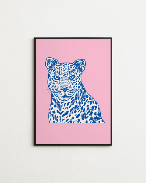 Blue Leopard - FrenzyFrame