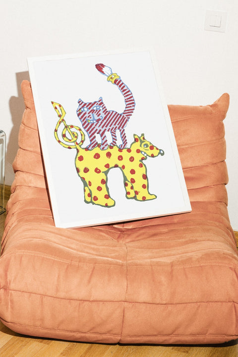 Cat on Spots - FrenzyFrame