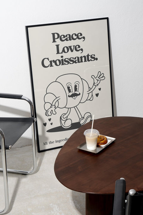 Peace, Love & Croissants - FrenzyFrame