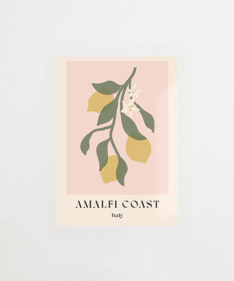 Poster Amalfi Lemons med citronmotiv – FrenzyFrame