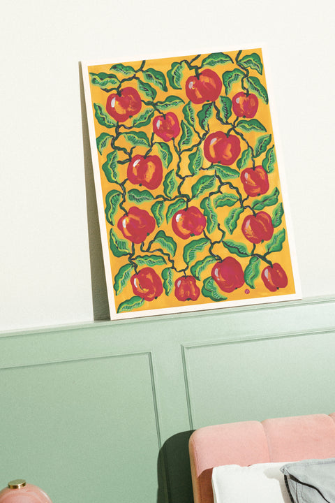 Autumn Apples poster visad med valfri ram – FrenzyFrame