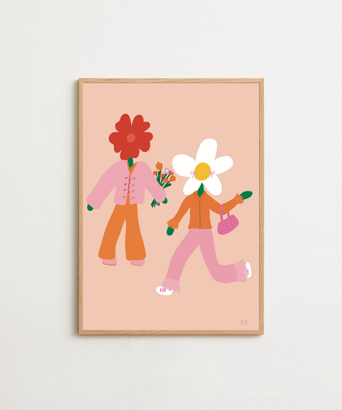 BFF poster visad med valfri ram – FrenzyFrame