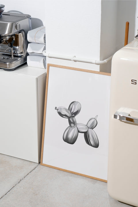 Ballonghund-poster visad med valfri ram – FrenzyFrame
