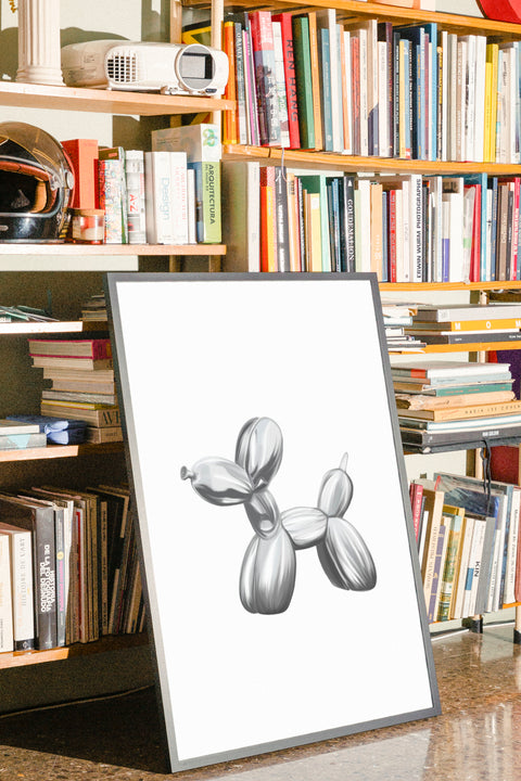 Ballonghund poster visad med valfri ram – FrenzyFrame