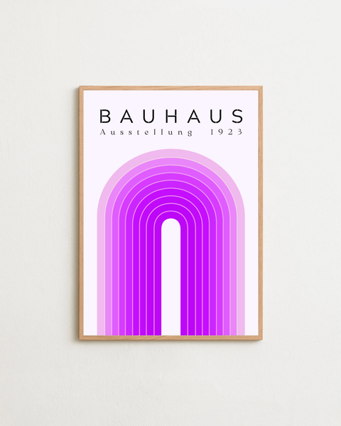 Bauhaus Loop poster visad med ram som tillval – FrenzyFrame