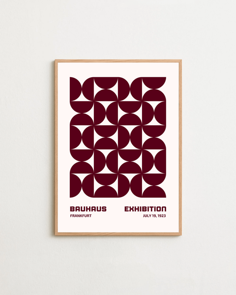 Bauhaus Rhythm poster visad med valfri ram – FrenzyFrame