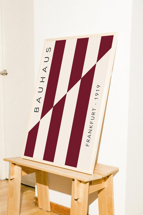 Bauhaus Stripes poster visad med valfri ram – FrenzyFrame