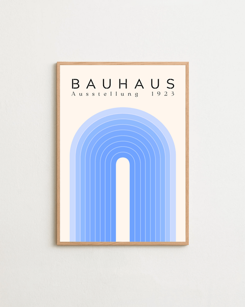 Bauhaus Loop Blue - FrenzyFrame
