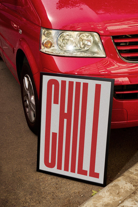 CHILL No.2 poster visad med valfri ram – FrenzyFrame