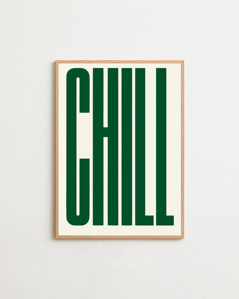 CHILL No.3 poster visad med valfri ram – FrenzyFrame