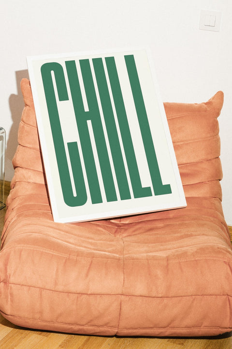 CHILL No.3 poster visad med valfri ram – FrenzyFrame