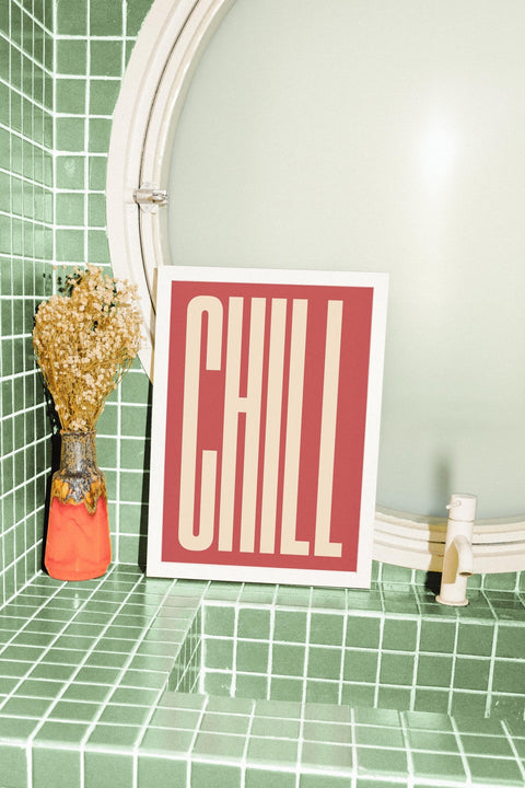 CHILL No.4 poster visad med valfri ram – FrenzyFrame
