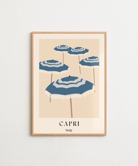 Capri Shade poster visad med ram som tillval – FrenzyFrame