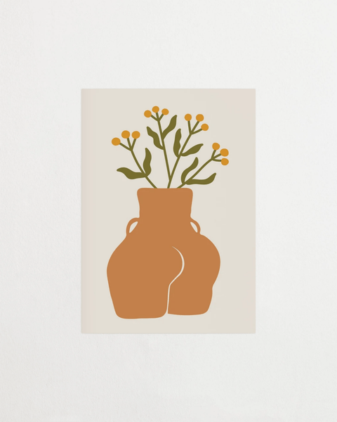 Curvy Nature poster med organiska former – FrenzyFrame