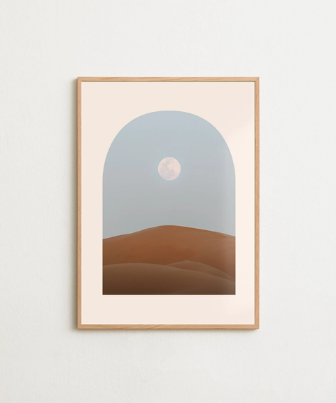 Desert Dreams poster visad med valfri ram – FrenzyFrame