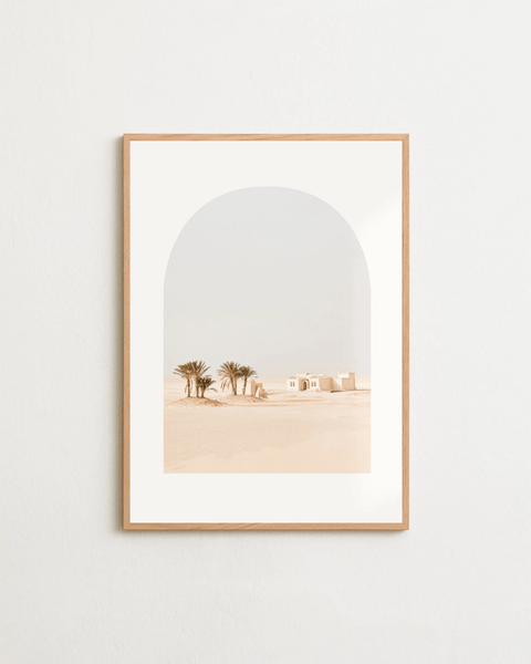 Desert Frame poster visad med valfri ram på vägg – FrenzyFrame
