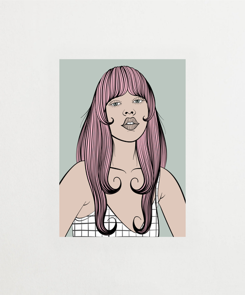Florence poster med elegant vintage-inspirerat motiv – FrenzyFrame