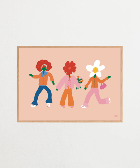 Good Vibes poster visad med valfri ram – FrenzyFrame