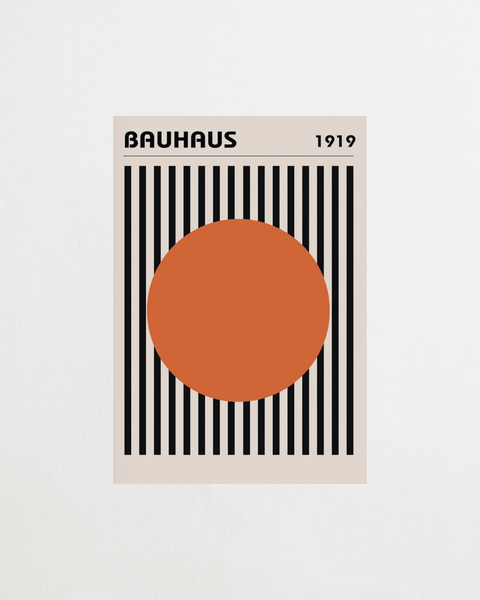 Bauhaus 1919 Orange - FrenzyFrame