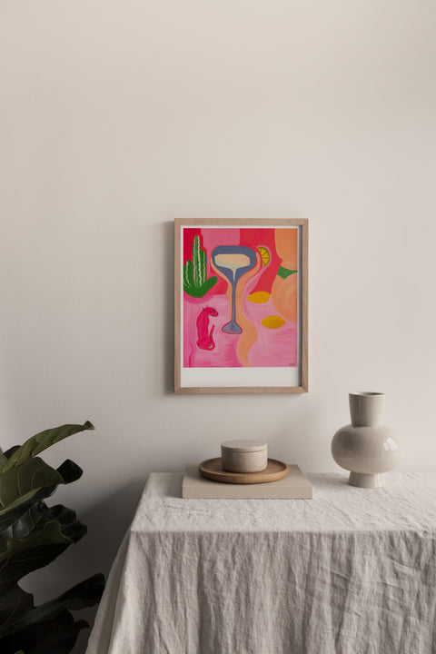 Kitchen table white frame