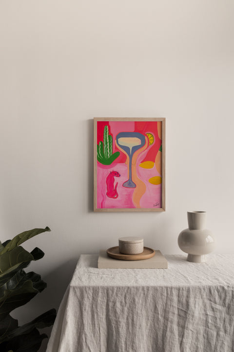 Kitchen table white frame