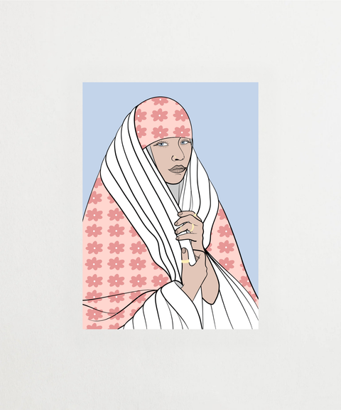 Layers poster med abstrakt geometriskt design – FrenzyFrame