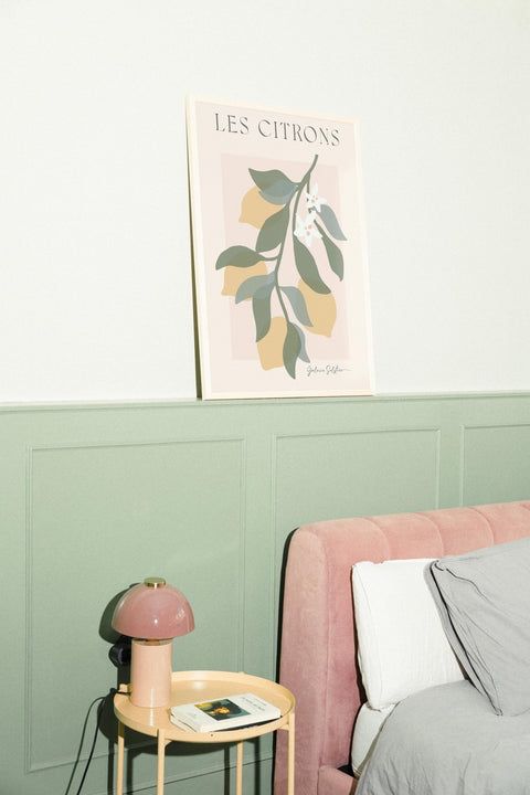 Les Citrons poster visad med valfri ram – FrenzyFrame