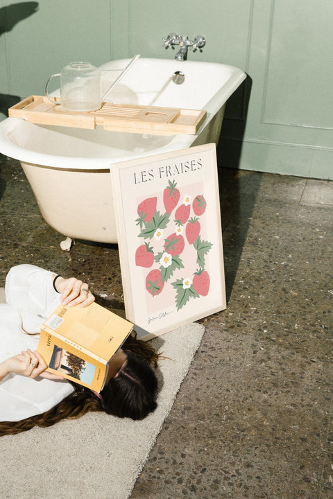 Les Fraises poster visad med valfri ram – FrenzyFrame