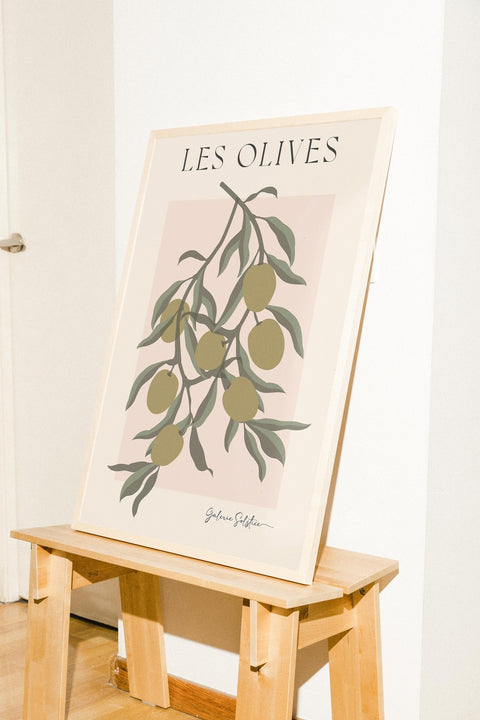 Les Olives poster i miljö med ram som tillval – FrenzyFrame
