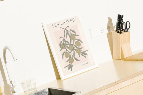 Les Olives poster visad med valfri ram – FrenzyFrame