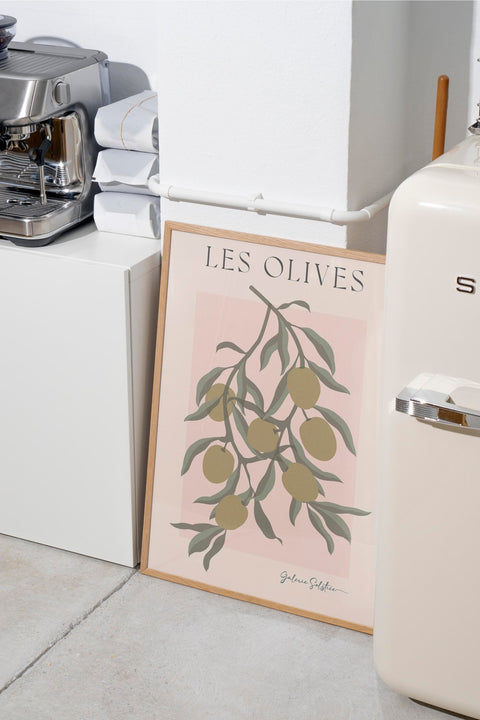 Les Olives poster i miljöbild med ram som tillval – FrenzyFrame