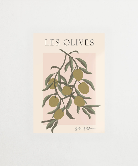Les Olives poster med olivmotiv – FrenzyFrame