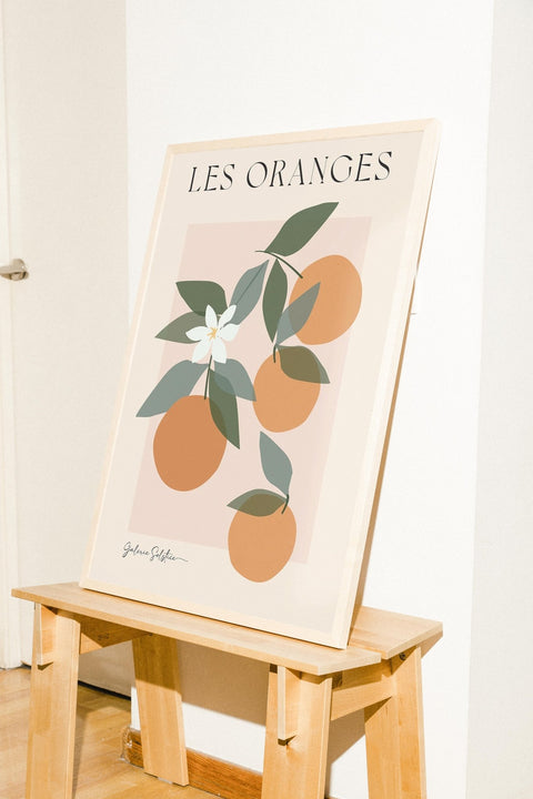 Les Peches poster visad med ram som tillval – FrenzyFrame