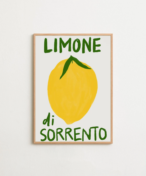 Limone di Sorrento poster visad med ram som tillval – FrenzyFrame