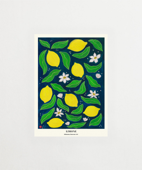 Limone poster med citronmotiv – FrenzyFrame