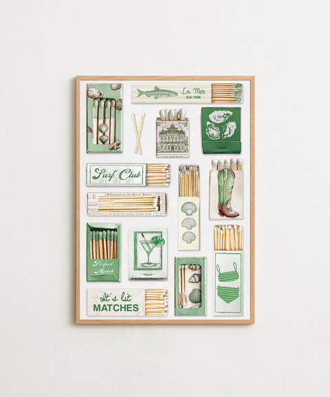 Matchbox Memories poster visad med valfri ram – FrenzyFrame