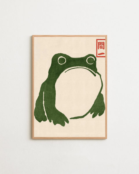Matsumoto Hoji Frog poster visad med valfri ram – FrenzyFrame