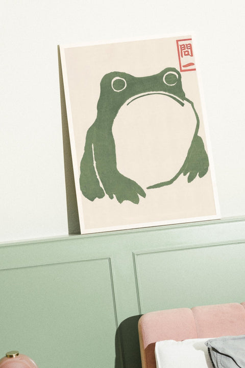 Matsumoto Hoji Frog poster visad med ram som tillval – FrenzyFrame