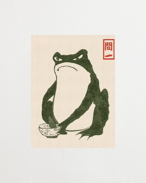 Matsumoto Hoji Hungry Frog poster med japansk konst – FrenzyFrame