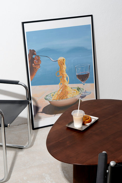 Mediterranean Bite poster visad med valfri ram – FrenzyFrame