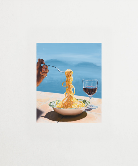 Mediterranean Bite poster visad med valfri ram – FrenzyFrame